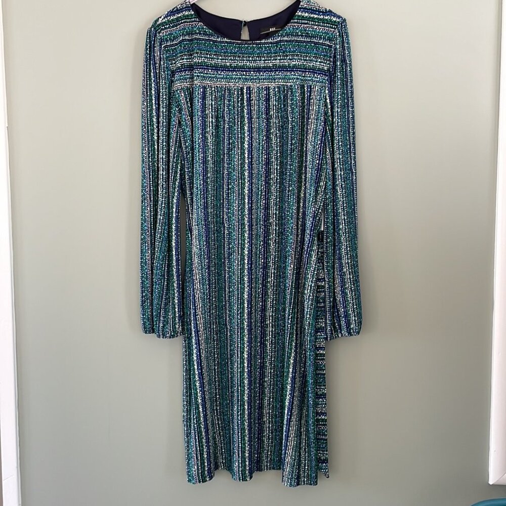 R & K Multiple Color Women's Dress 14 NWT C-40" L-37" Sleeve 26"